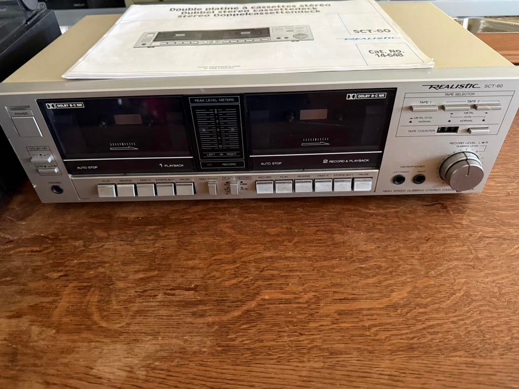 Cassettedeck, Ophalen of Verzenden, Dubbel, Overige merken, Tape counter