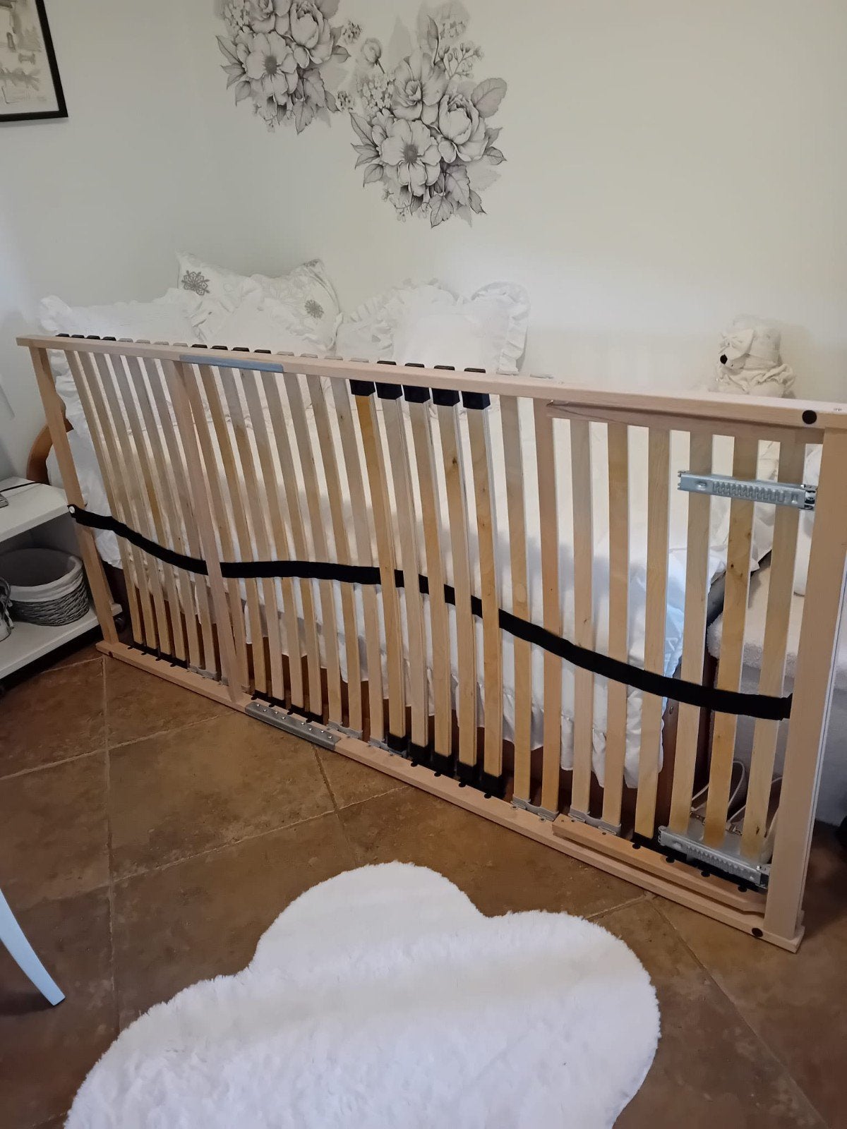Sommier à lattes 90 x 200 avec tête de lit mobile, Maison & Meubles, Enlèvement