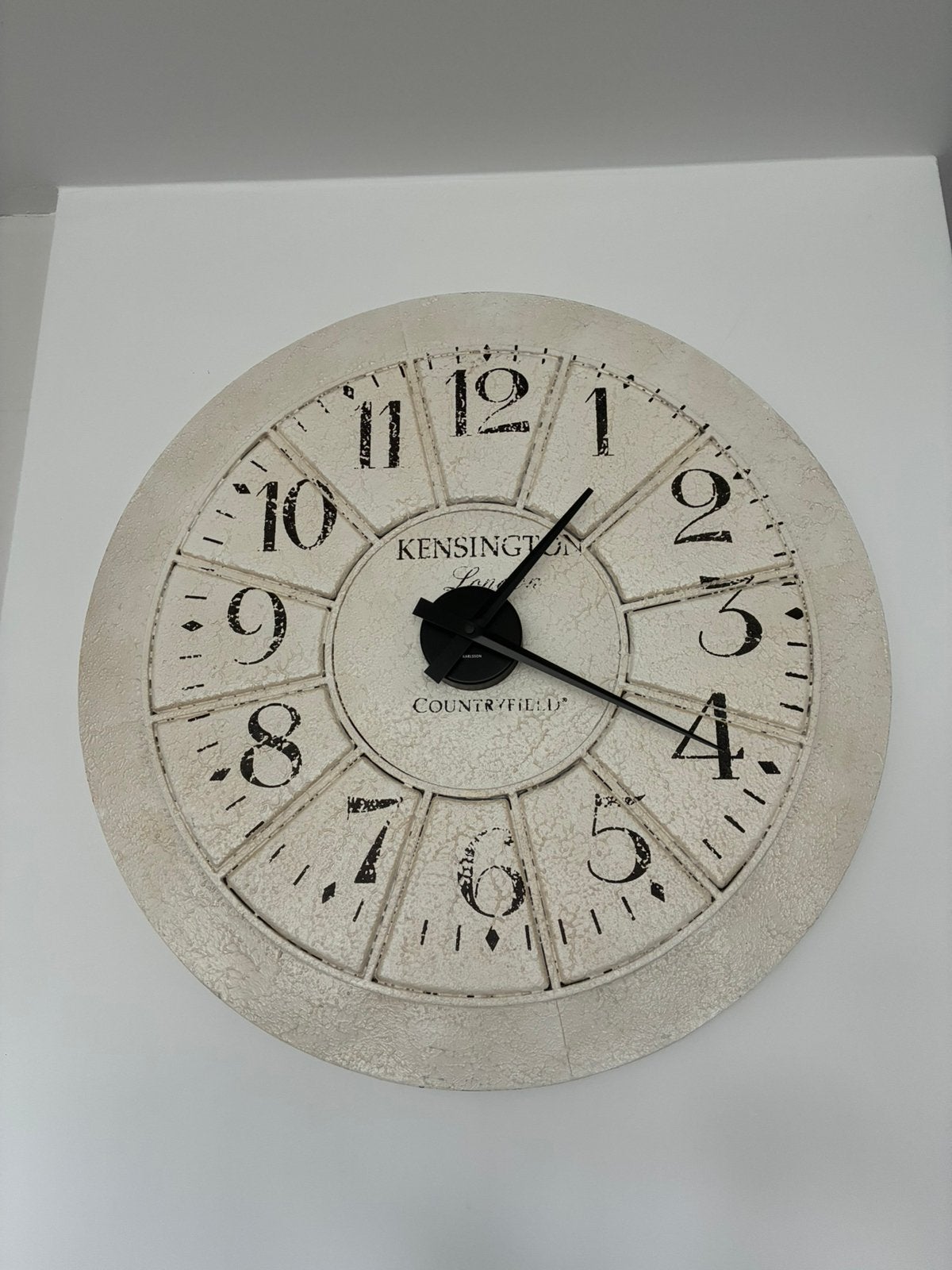 Horloge murale de style champêtre avec aiguilles Karlsson, Moderne, Analogique, Enlèvement, Utilisé