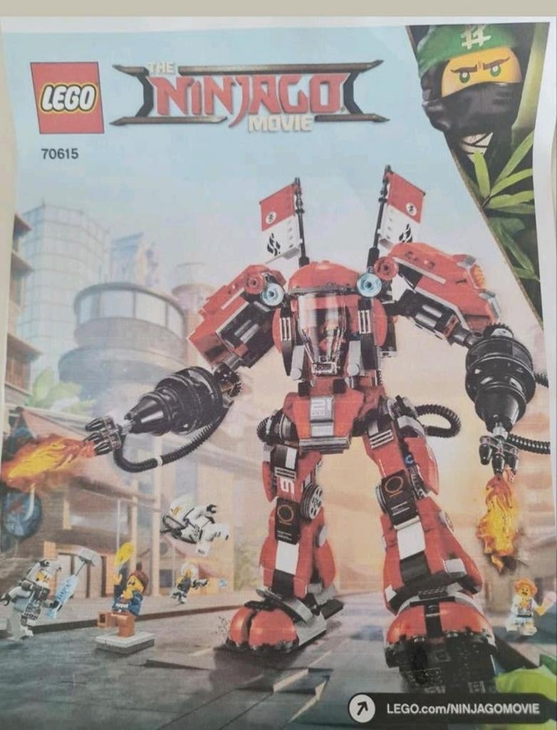 Lego onderdelen : lego ninjago 70615 Movie Vuur mecha, Lego, Ophalen of Verzenden, Minifiguur, Compleet