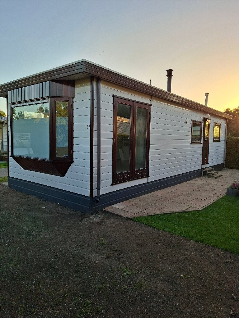 Chalet rustique avec poêle à granulés, climatisation, Caravanes & Camping, Jusqu'à 2