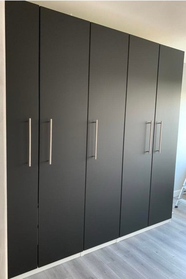 IKEA PAX deuren zwart – set van 5, Ophalen, Zo goed als nieuw