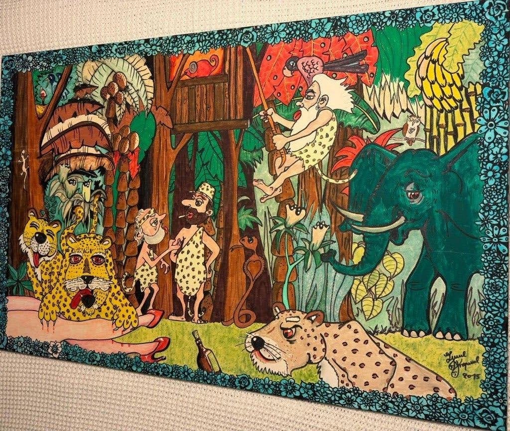 Schilderij Zjuul Krapuul, Ophalen of Verzenden