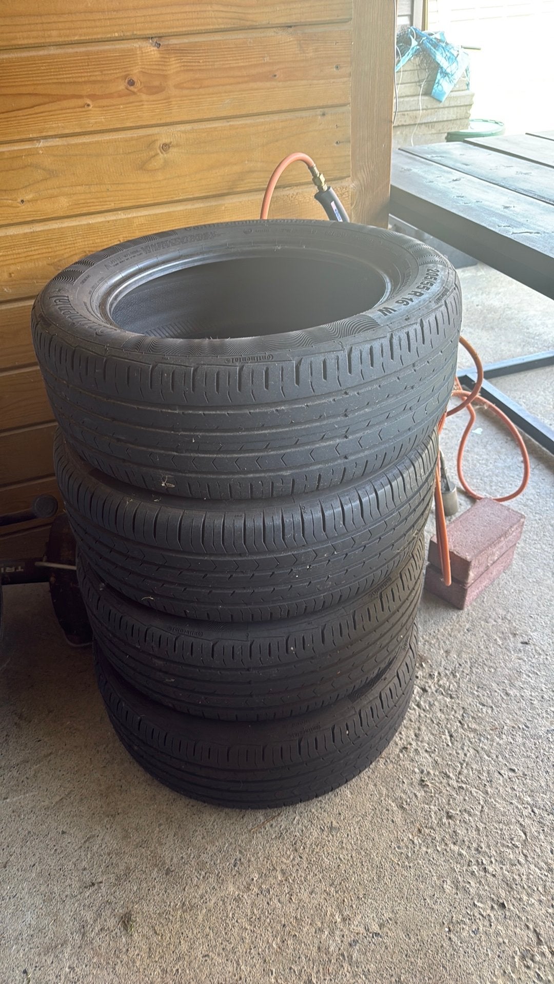 4x Continental Zomerbanden 205/55 R16, Pneus été, 205 mm, Pneu(s), Enlèvement