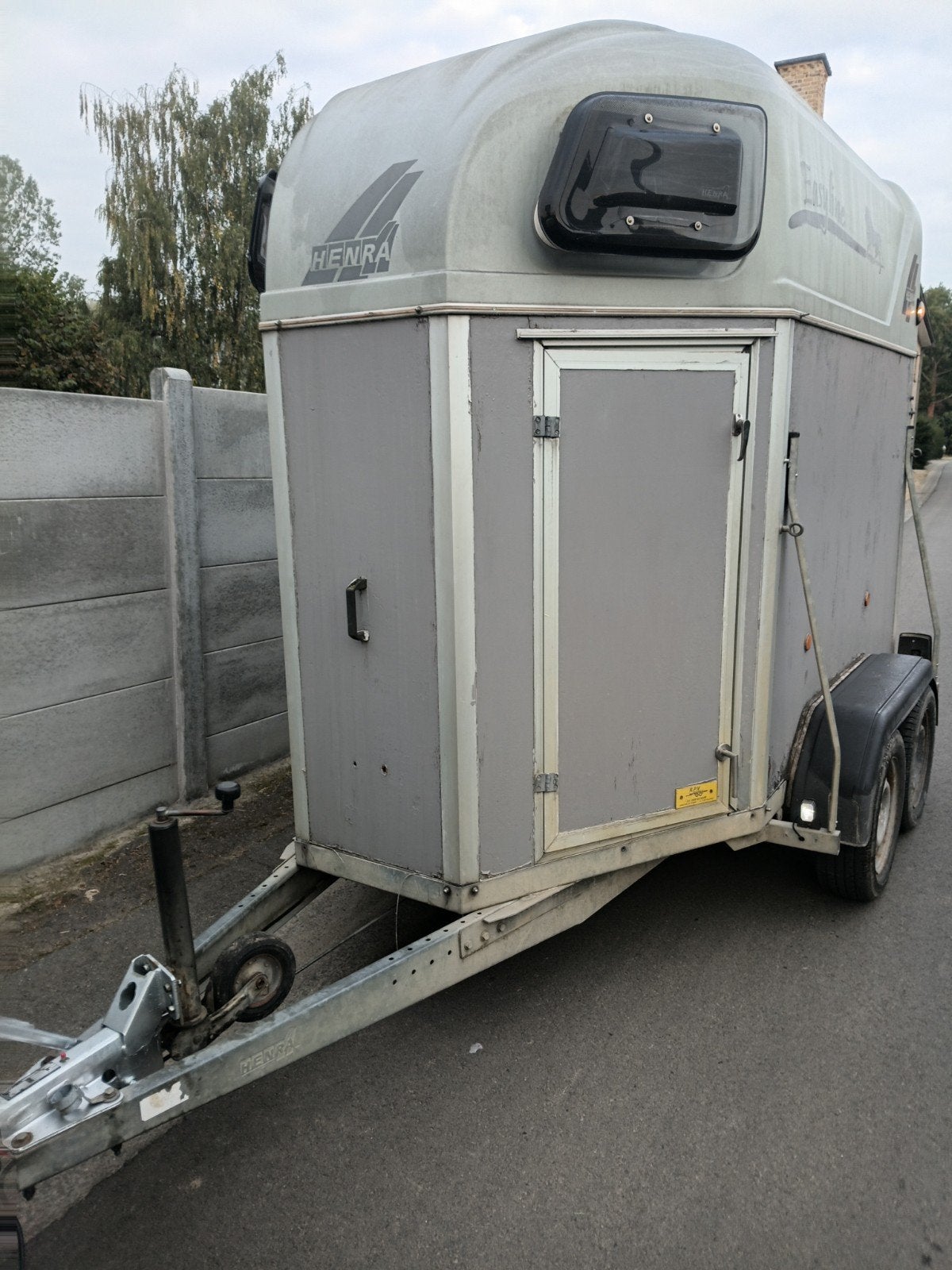 remorque pour 2 chevaux, vanne, remorque, Enlèvement, Utilisé, Bois, Remorque 2 chevaux