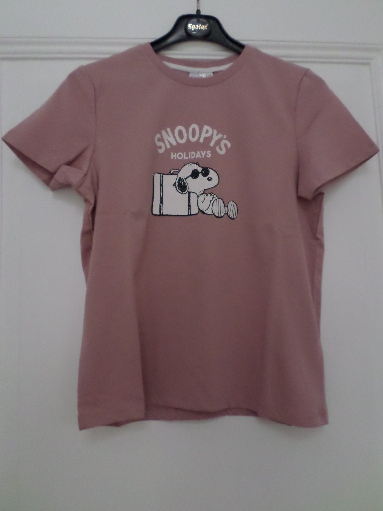 Cyrillus t-shirt Peanuts Snoopy 16 ans neuf vieux rose kids, Neuf, Cyrillus, Enlèvement ou Envoi, Chemise ou À manches longues