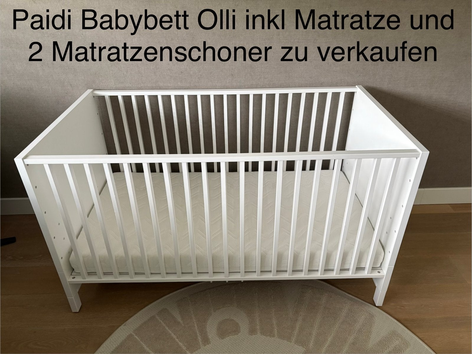 Lit bébé de la marque Paidi - modele Olli, Enlèvement, Comme neuf, Lit