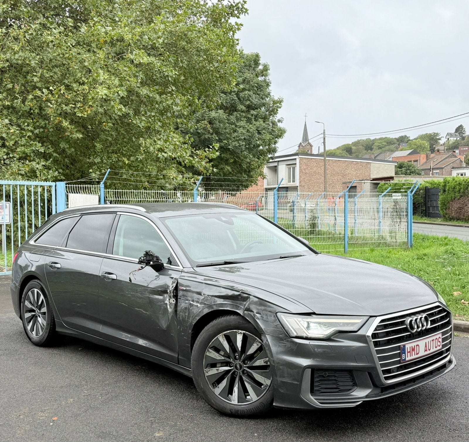 Audi A6 S line 2.0 Hybride 2021, Auto's, Automaat, Euro 6, Leder, Break