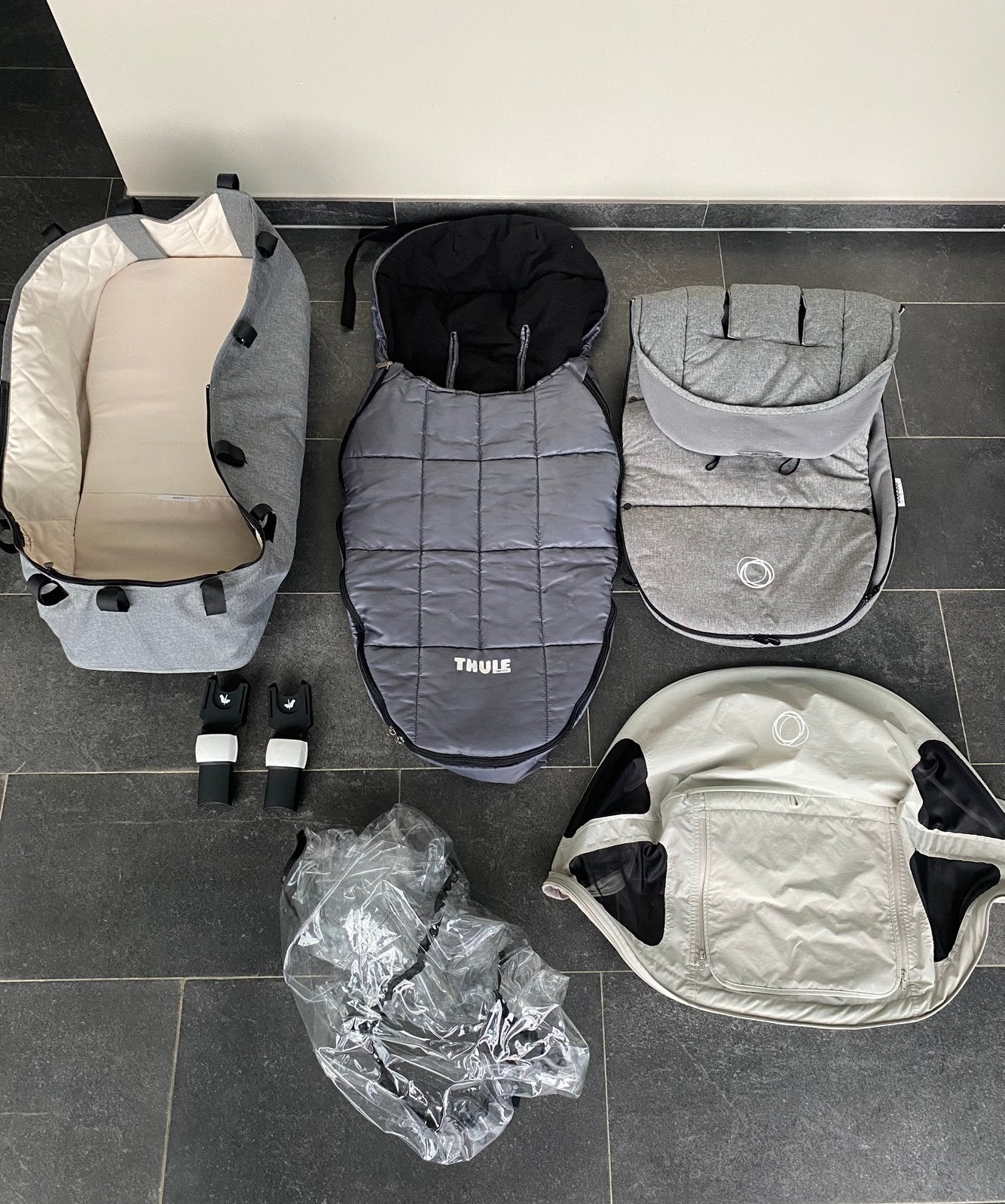 Poussette 2 en 1 Bugaboo Fox, Enlèvement, Comme neuf, Maxi-Cosi, Protection de pluie