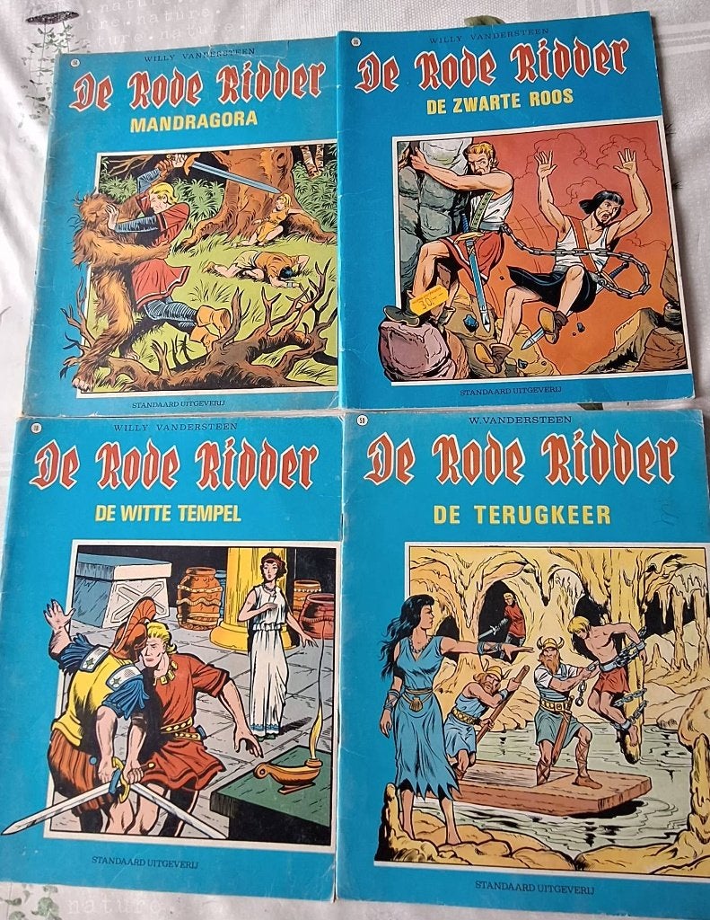 Strips Rode Ridder, Boeken, Ophalen, Gelezen, Studio Vandersteen, Meerdere stripboeken
