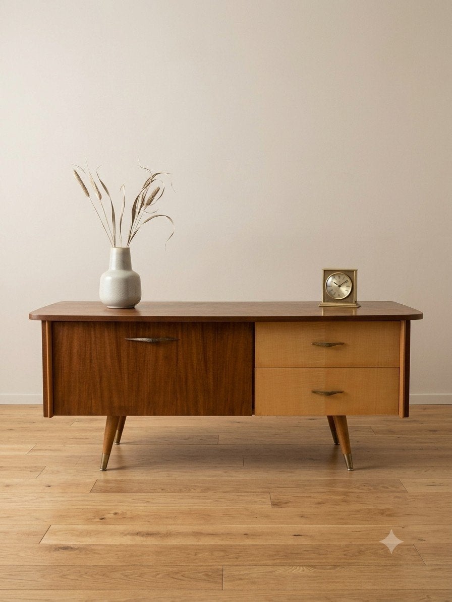 Vintage mid century lowboard | televisiemeubel, Enlèvement
