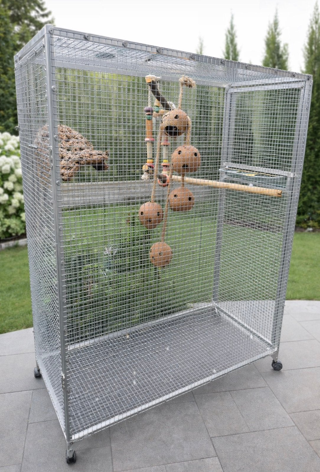 Aluminium kooi of voliere, Animaux & Accessoires, Oiseaux | Cages & Volières, Comme neuf, Volière, Aluminium, Enlèvement