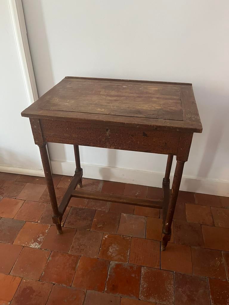 ANTIEKE TAFEL BIJZETTAFEL SCHRIJFTAFEL PUPITER, Ophalen