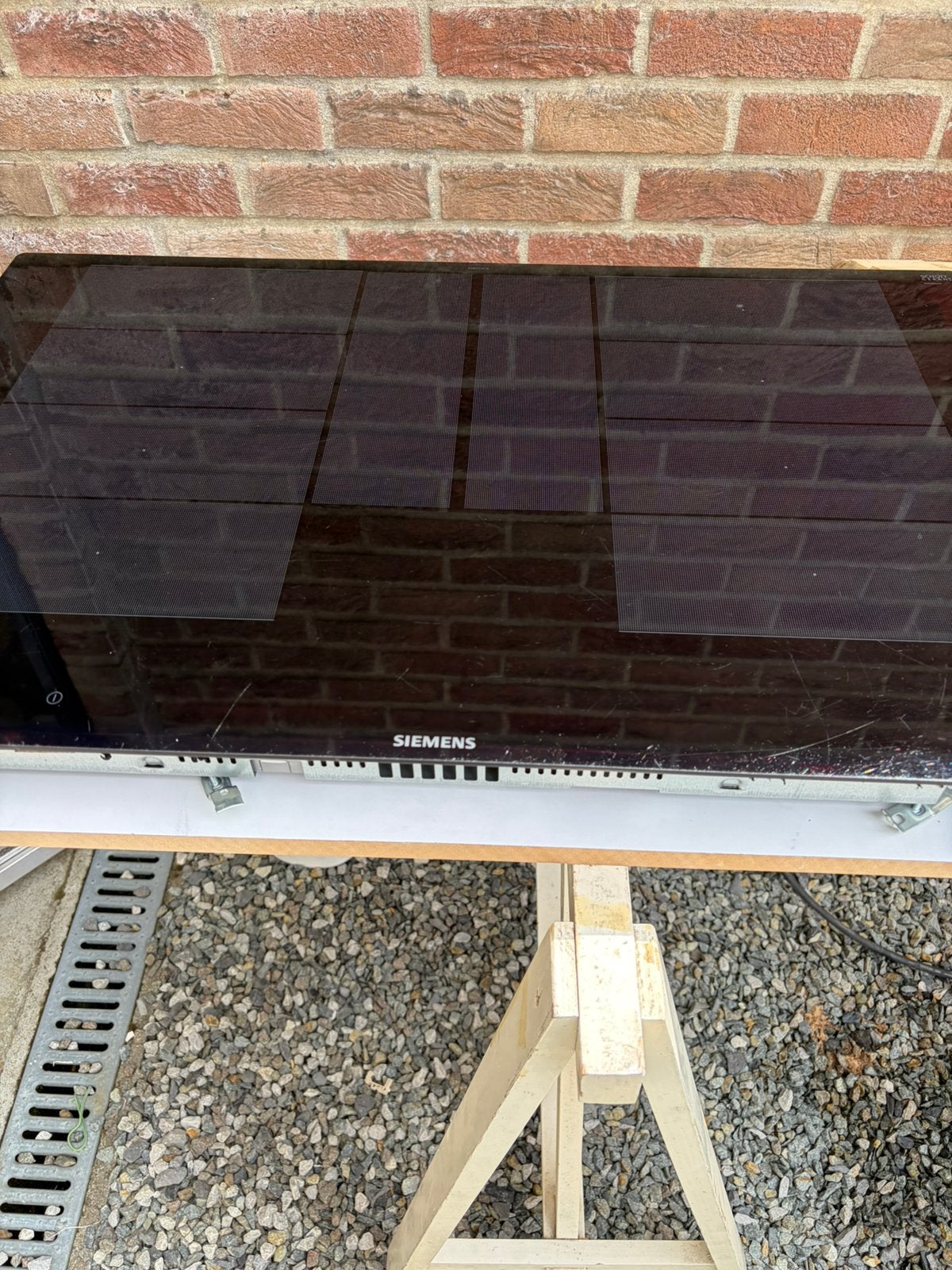 Taque a induction SIEMENS 792x512mm avec 4 zones, Electroménager, Enlèvement, Comme neuf, Induction