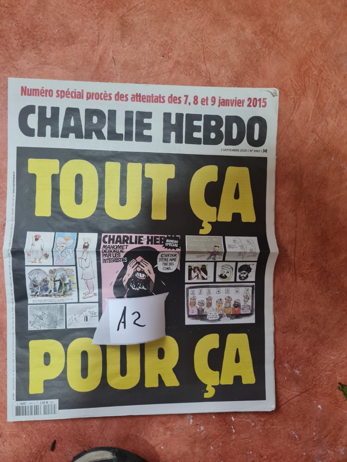 Charlie hebdo, Verzamelen, Ophalen of Verzenden, 1980 tot heden, Krant