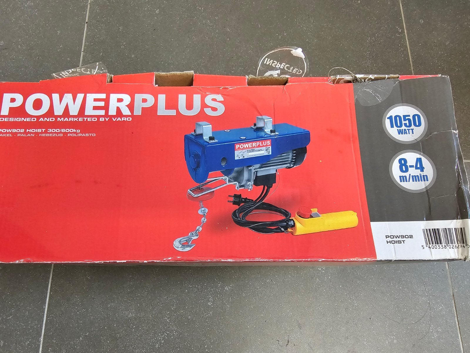 Powerplus POW902 elektrische takel 1050W, Ophalen, Nieuw, Elektrisch