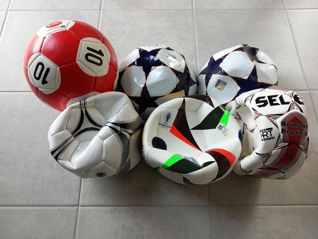 50€ les 6 ballons de football - neufs, Enlèvement, Neuf, Ballon