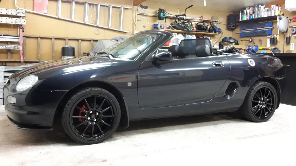 MGF entierrement restaurée, Achterwielaandrijving, Zwart, 4 cilinders, Cabriolet