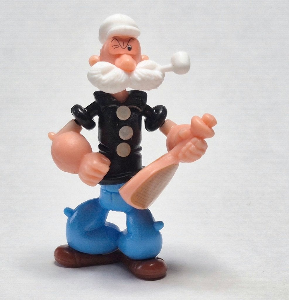 Popeye 1991 Poopdeck Pappy avec  bouteille K92 N. 249, Collections, Enlèvement ou Envoi, Utilisé, Figurines
