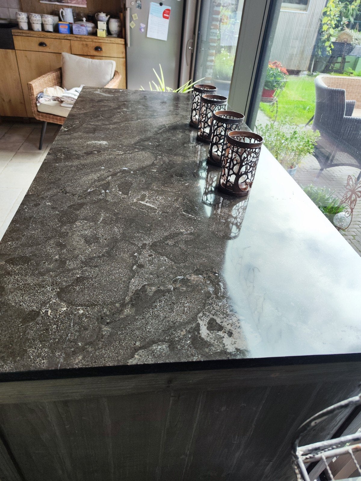 Landelijk keukeneiland, Huis en Inrichting, Ophalen, 75 cm of meer, 150 tot 200 cm, Zo goed als nieuw