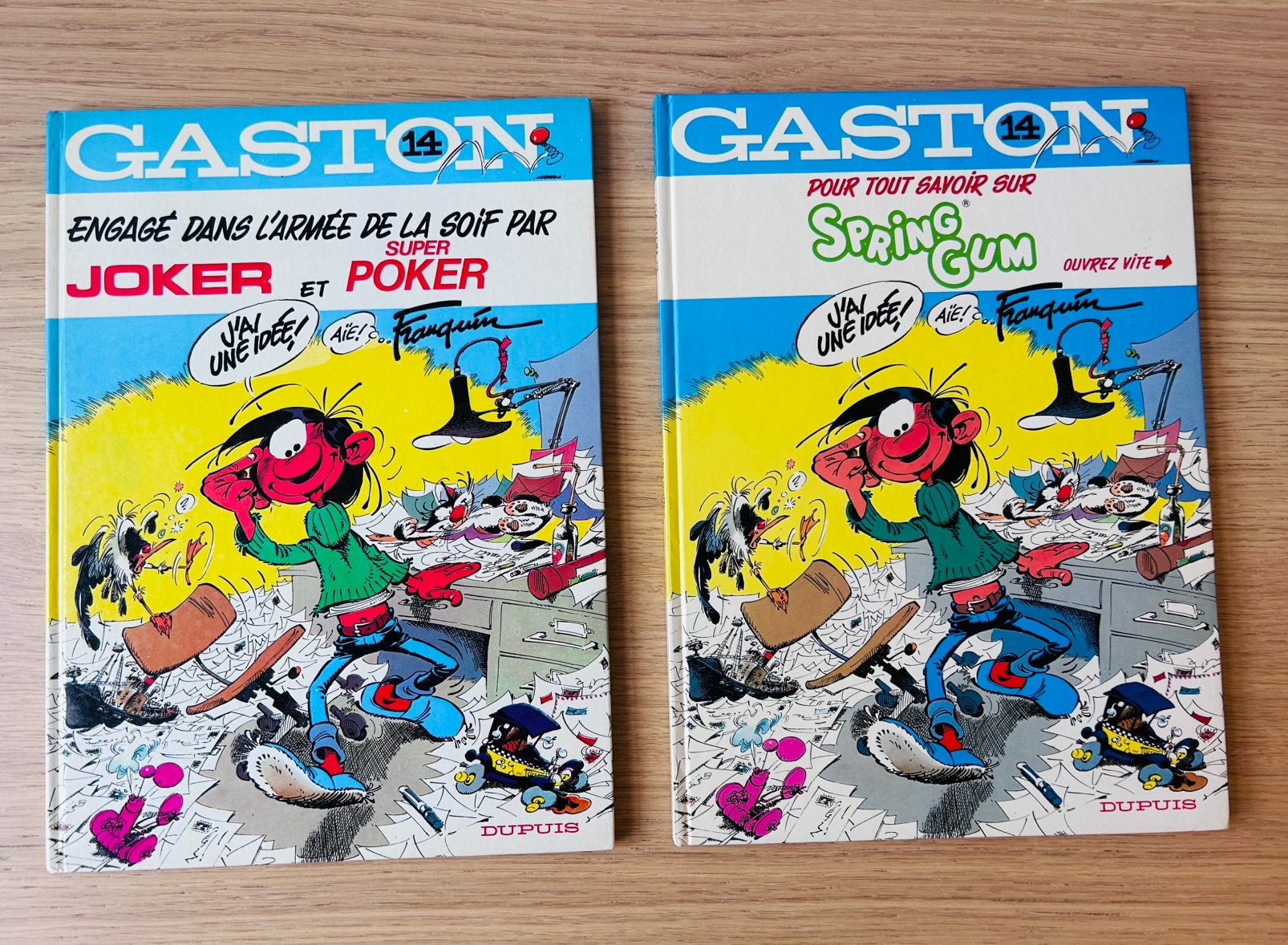 Franquin - Gaston 14 Spring Gum & Joker et Super Poker, Boeken, Ophalen of Verzenden, Zo goed als nieuw