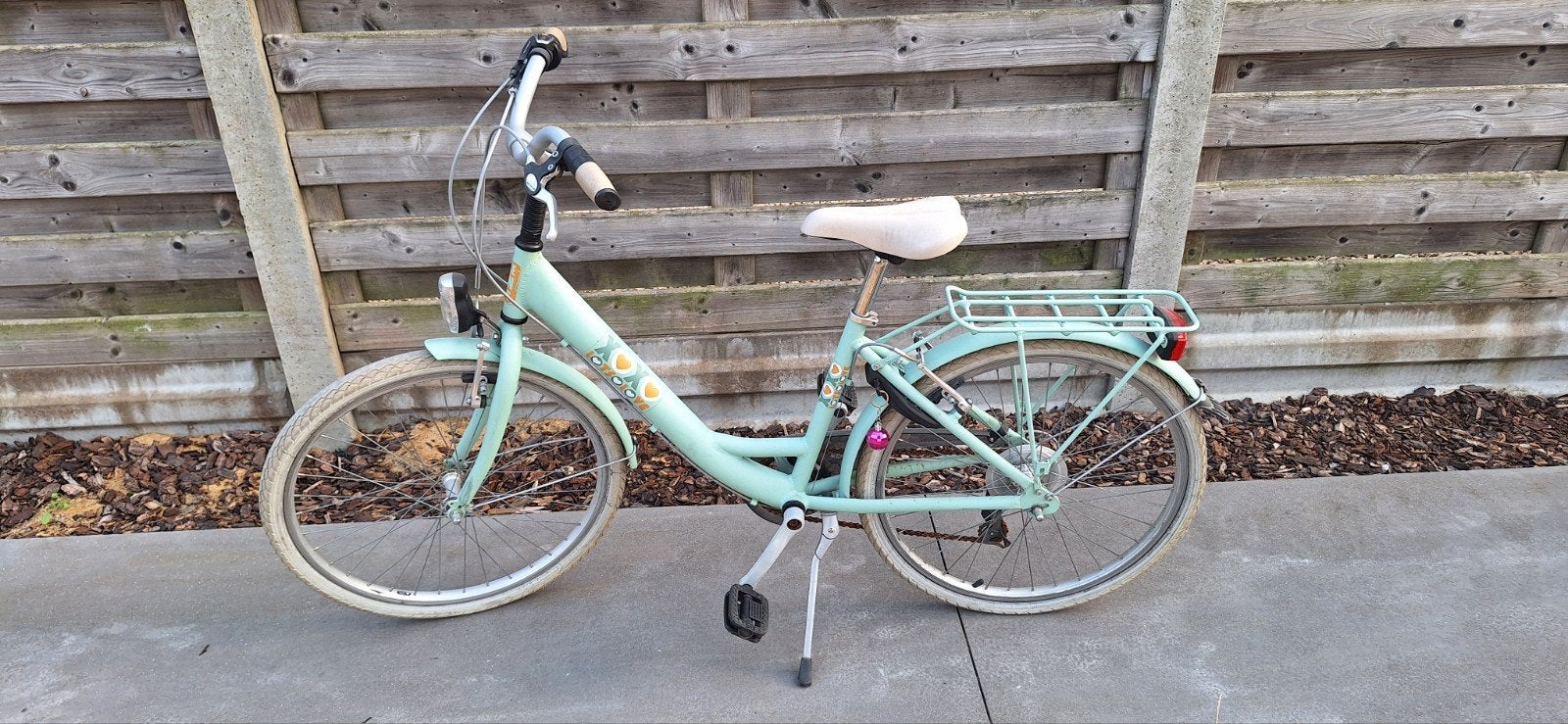 Meisjes fiets 24 inch muntgroen, Fietsen en Brommers, Ophalen, 24 inch