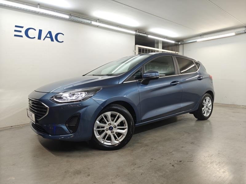 Ford Fiësta 1.0i 100pk Titanium - Winterpack, Auto's, Euro 6, Blauw, Bedrijf, Handgeschakeld