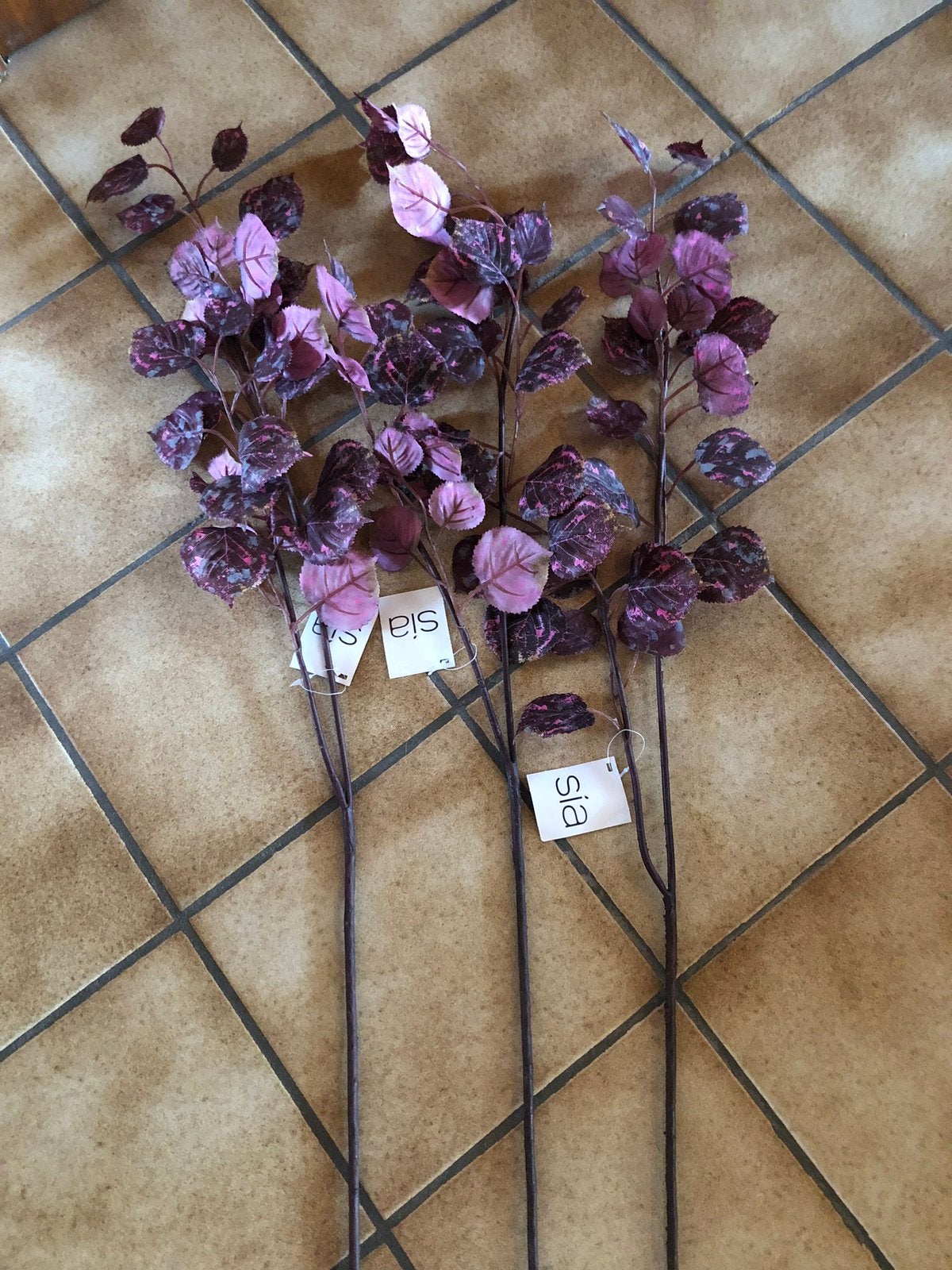 Lot de 3 branches de feuilles automnales Sia vintage 96cm!!!, Maison & Meubles, Neuf, Enlèvement ou Envoi, Intérieur, Autres marques