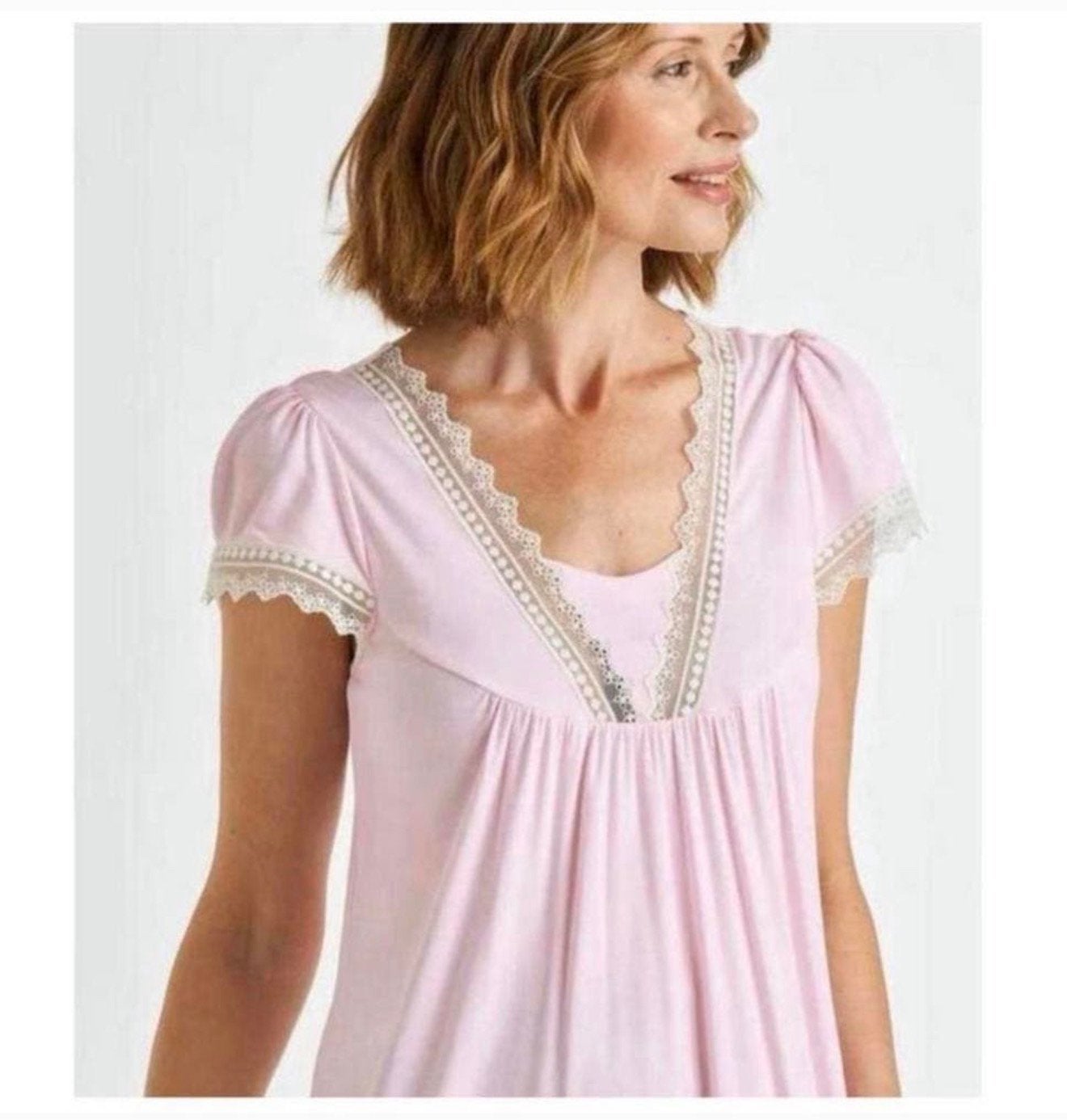 Pyjama de nuit David Nieper XL, bordé dentelle riche bambou, Enlèvement ou Envoi, Neuf, Taille 46/48 (XL) ou plus grande