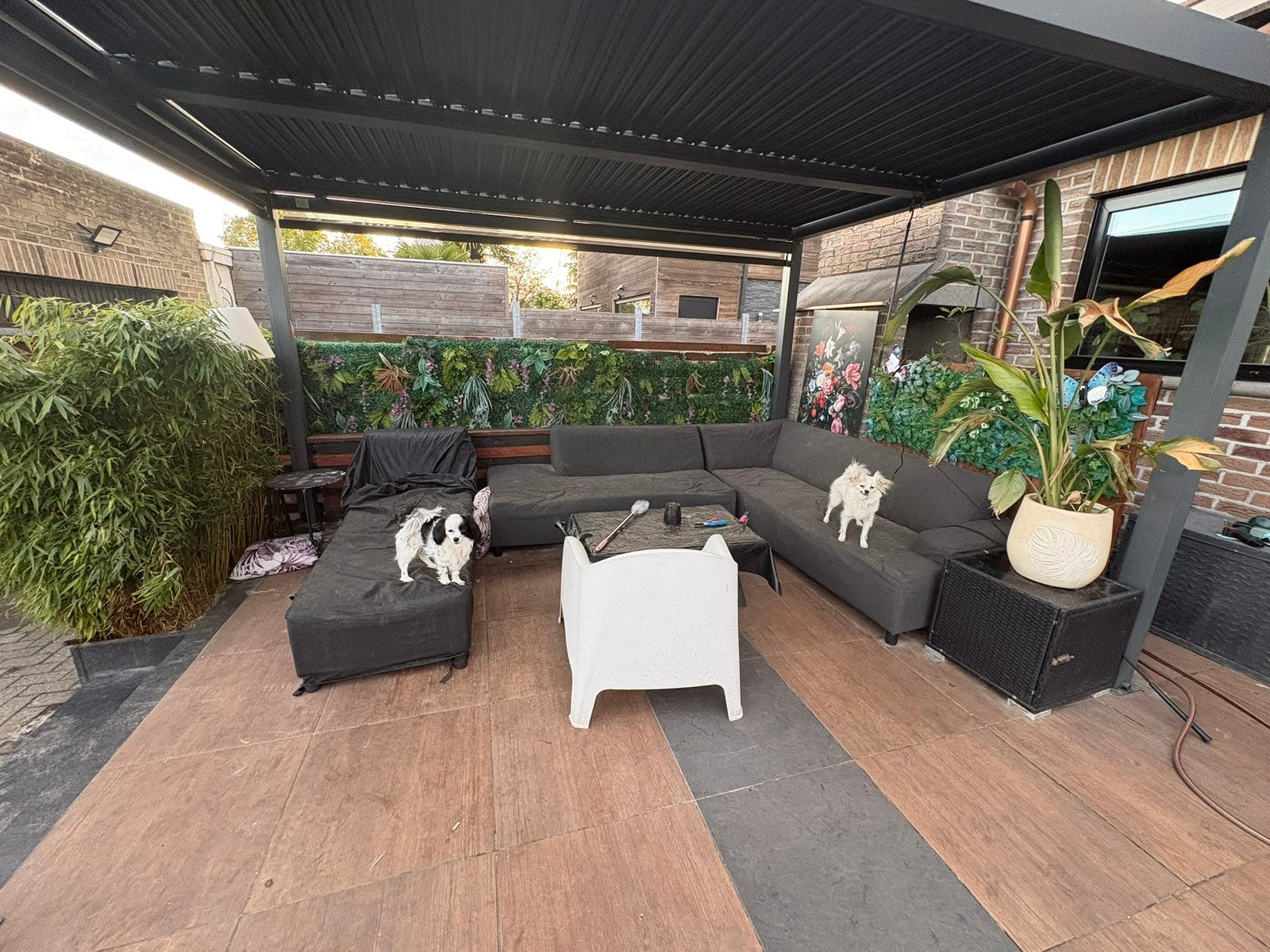 Lounge zetel voor buiten, Tuin en Terras, Ophalen, Gebruikt, 8 zitplaatsen, Loungeset