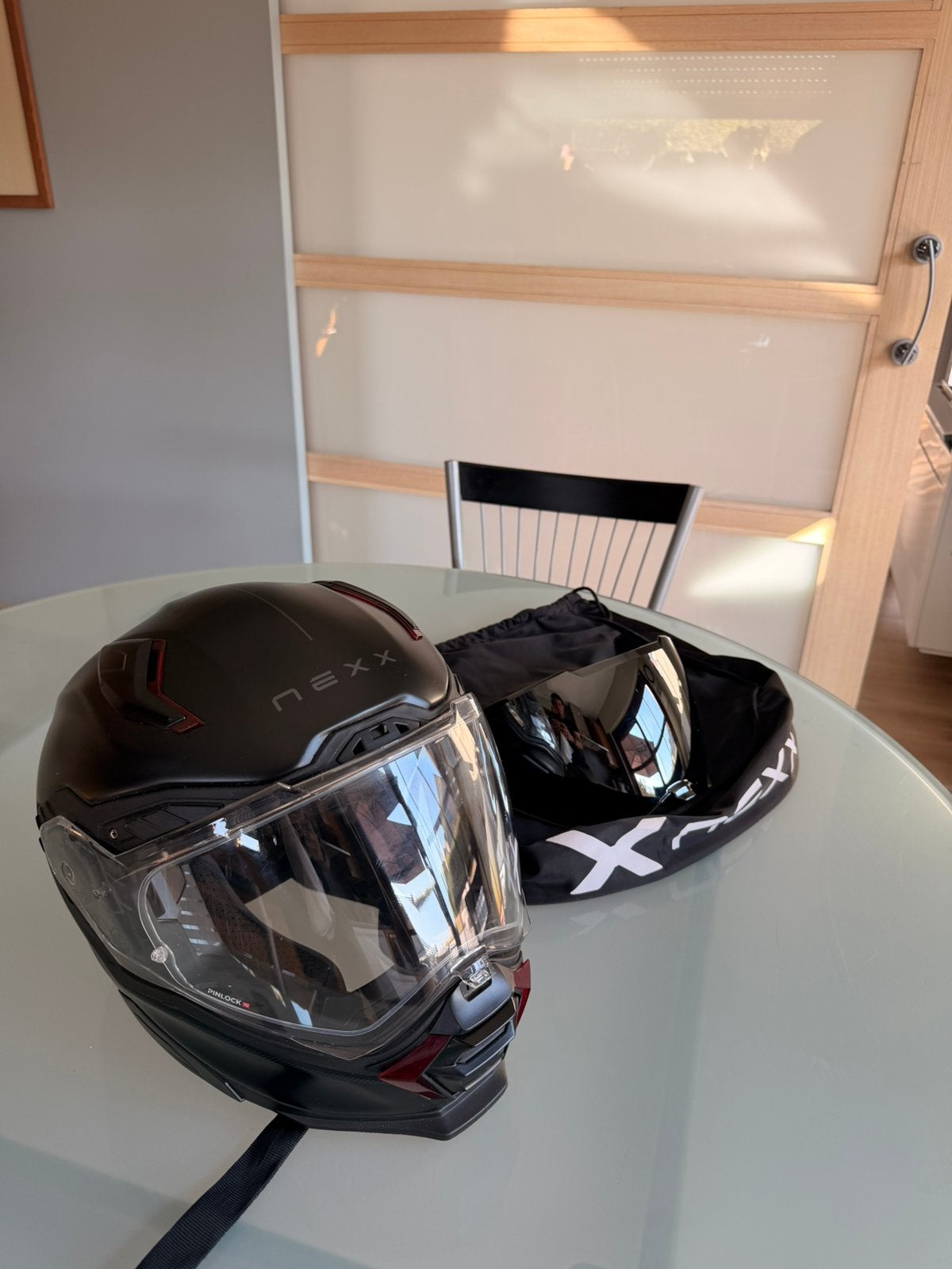 Nexx X.WST3 plain motorhelm, Motoren, Ophalen, Dames, Integraalhelm, L