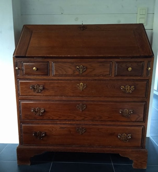 Vintage Secretaire/Bureau, Huis en Inrichting, Ophalen, Gebruikt, Vintage - Engelse stijl
