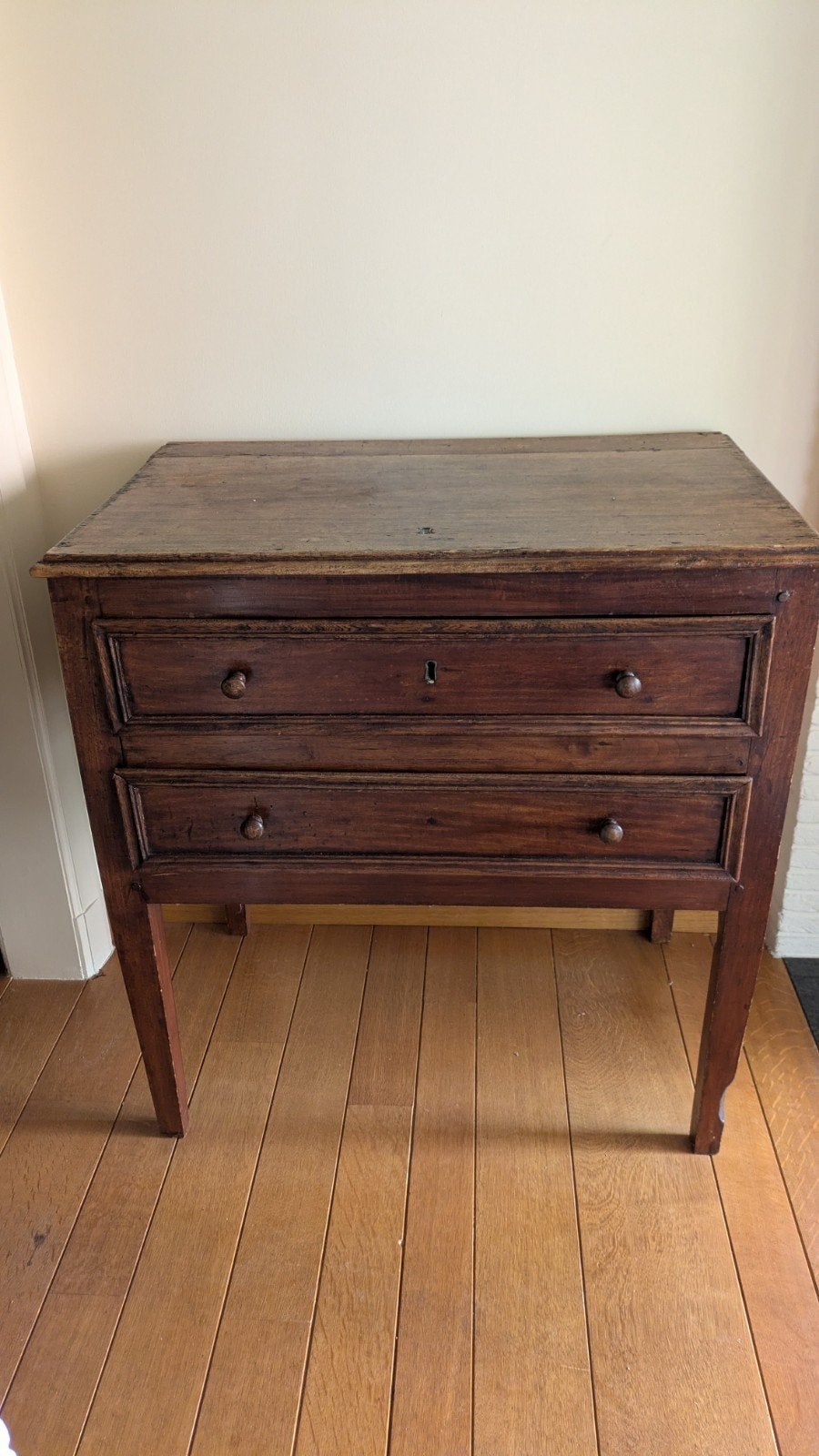 Commode en bois antique/commode sur pieds hauts, Maison & Meubles, 25 à 50 cm, Moins de 100 cm, Enlèvement, Utilisé