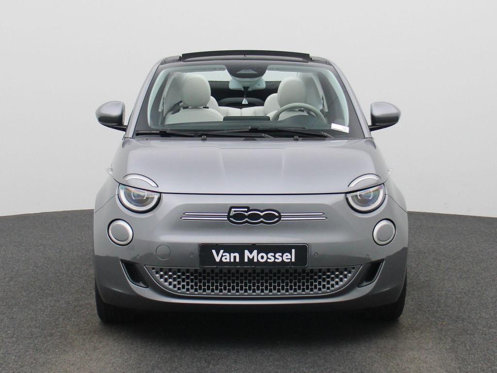 Fiat 500e 500e 42 kWh La Prima, Auto's, Fiat, 4 zetels, Stof, Cabriolet, Open dak