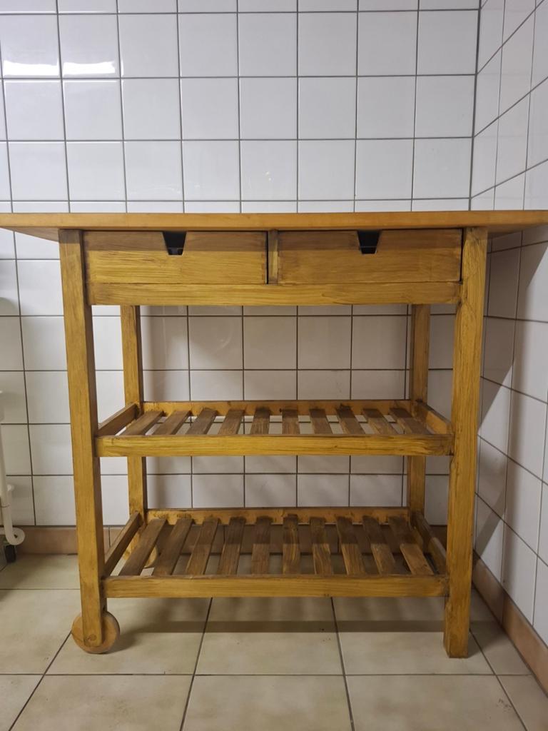 Roltafel keukentrolley ikea, Ophalen