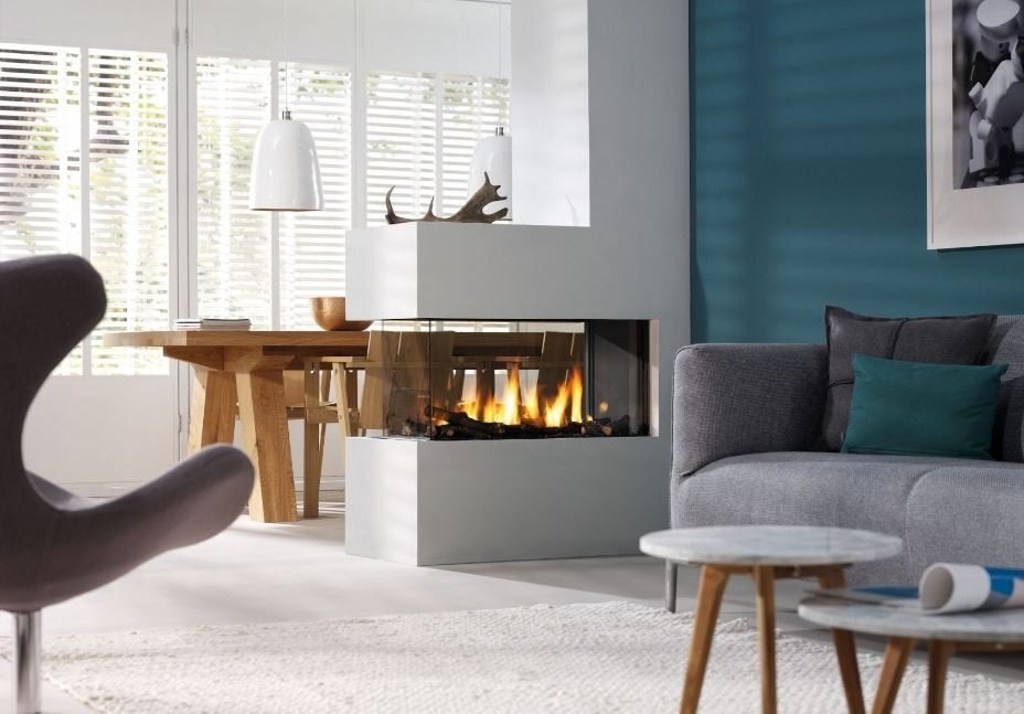 Insert gaz | NEUF | 3 faces Trimline Roomdivier 85, Maison & Meubles, Cheminées, Neuf, Cheminée au gaz, Enlèvement