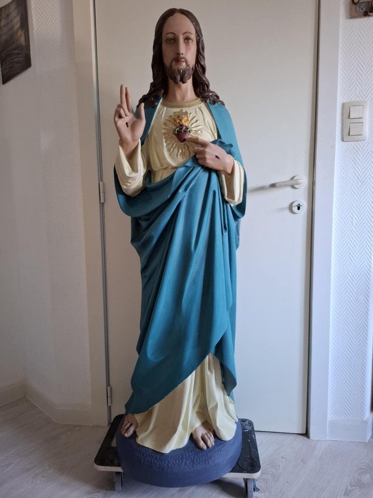 groot  h. Hart beeld, Antiek en Kunst, Antiek | Religieuze voorwerpen, Ophalen