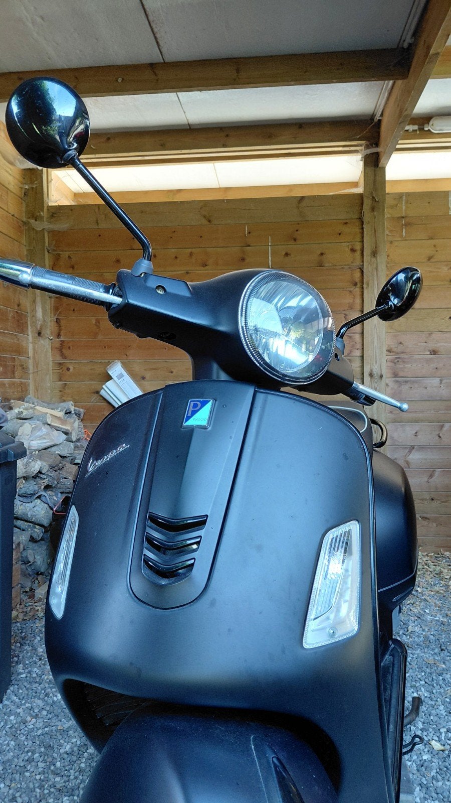 Piaggio Vespa 125 cc GTS Super "Notte", I-get, ABS, met koff, Fietsen en Brommers, Ophalen, Piaggio, Gebruikt, Benzine