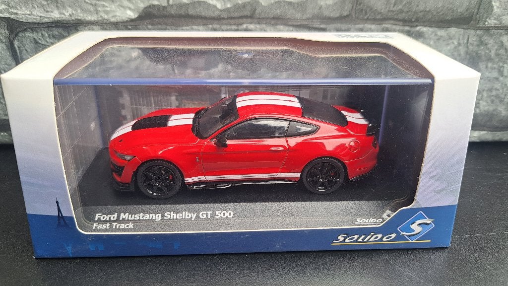 FORD MUSTANG SHELBY GT500 RACING RED 1/43ème, Enlèvement ou Envoi, Solido, Voiture, Solido