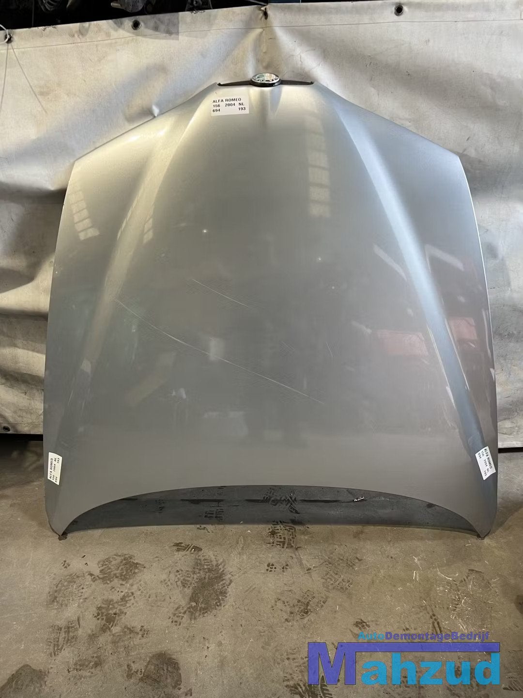 ALFA ROMEO 156 Zilver 694 Motorkap 1997-2006, Gebruikt, Dpofca@stellantis.com, Stellantis Europe S.p.A., Alfa Romeo