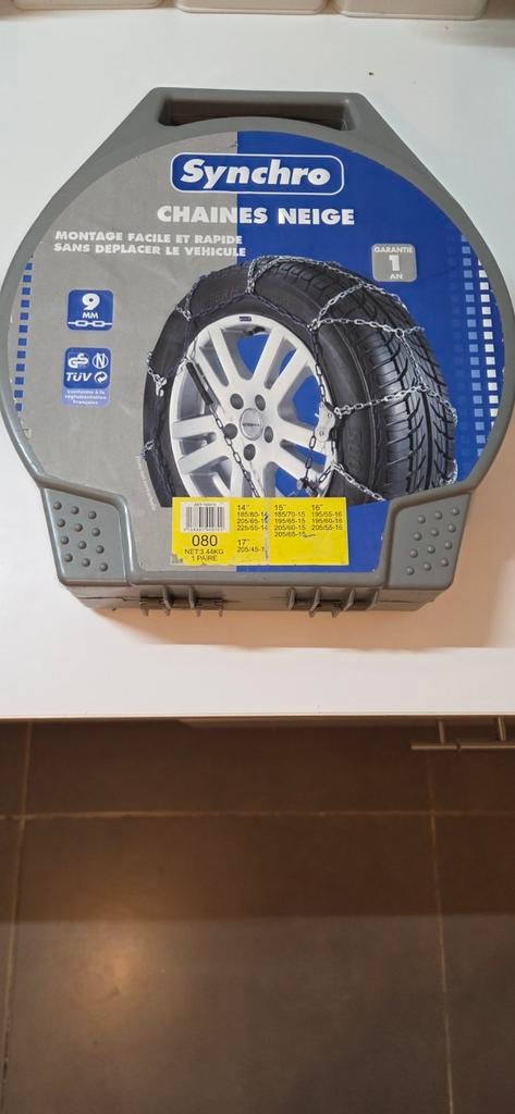 Chaînes neige pour voiture, Enlèvement