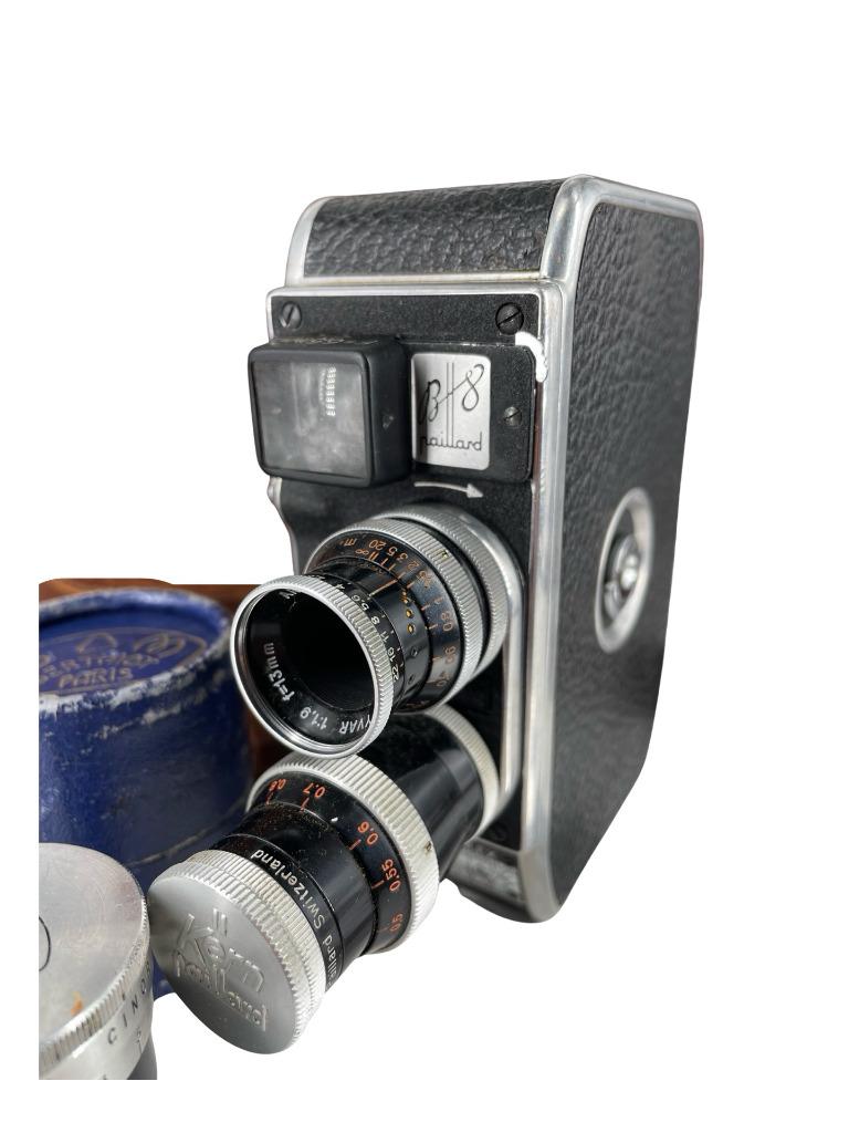 Bolex B-8 Paillard camerahandgreep en filter | Zwitserland 1, Ophalen of Verzenden, 1940 tot 1960, Filmcamera