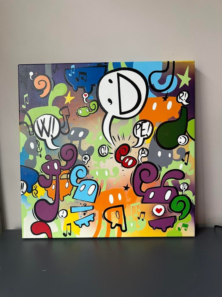 Willow – “Dance With Me!” (2013) Œuvre originale sur toile, Antiquités & Art, Enlèvement ou Envoi