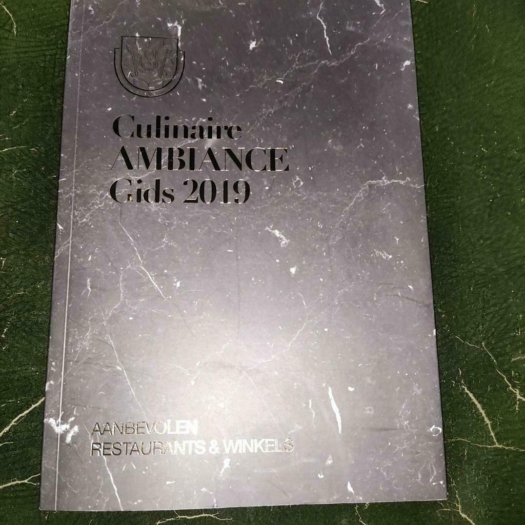 Culinaire AMBIANCE Gids 2019, Boeken, Ophalen of Verzenden, Zo goed als nieuw