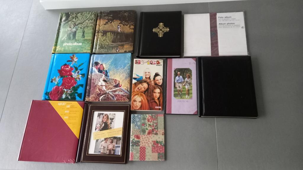 vintage (jaren 70) fotoalbums en -mapjes/ 12 stuks, Enlèvement ou Envoi