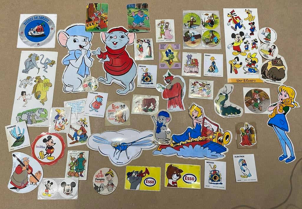Lot hele oude Disney stickers, Ophalen of Verzenden, Gebruikt