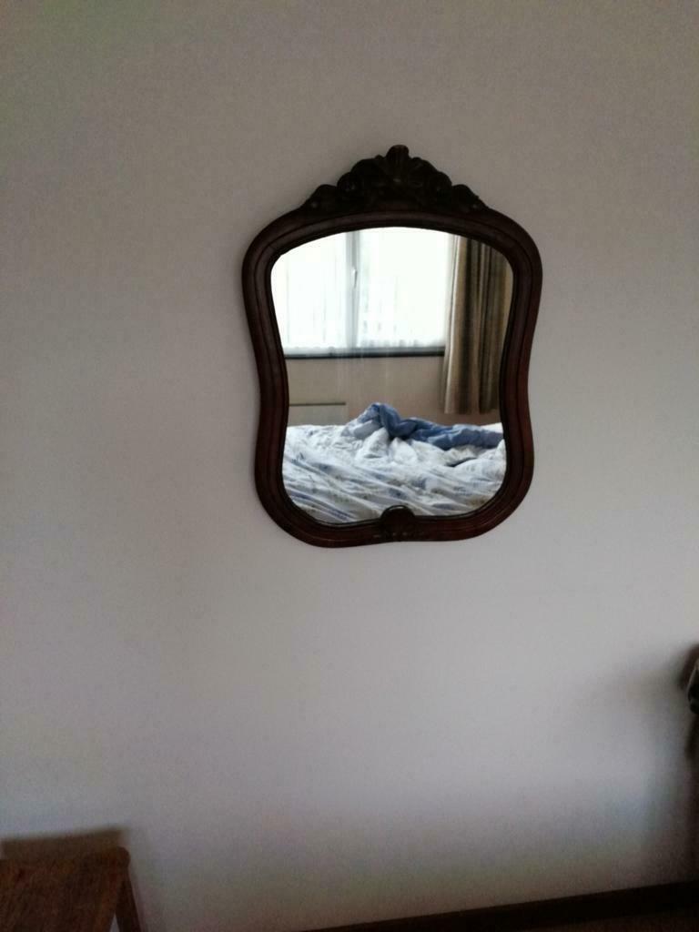 Miroir acajou mercure à venir chercher, Enlèvement ou Envoi, Comme neuf