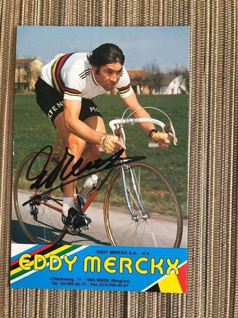 Wielerfoto - Eddy Merckx, Ophalen of Verzenden, Zo goed als nieuw