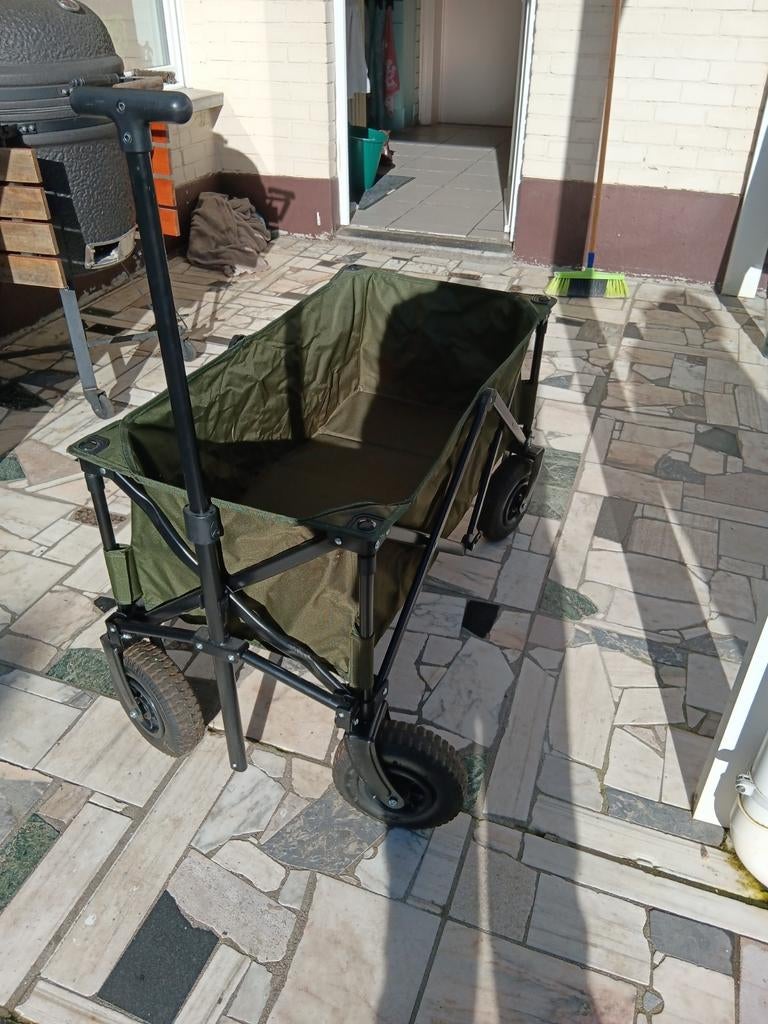 Bolderkar campart op luchtbanden, Ophalen, Opvouwbaar, Zo goed als nieuw