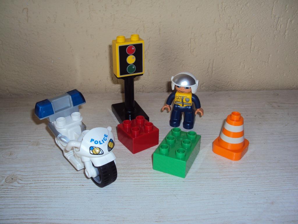 LEGO DUPLO Politiemotor - 5679, Ophalen of Verzenden, Gebruikt, Complete set, Duplo
